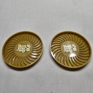 Vintage Burger King Have It Your Way Advertising Retro Drink Coasters Ritepoint